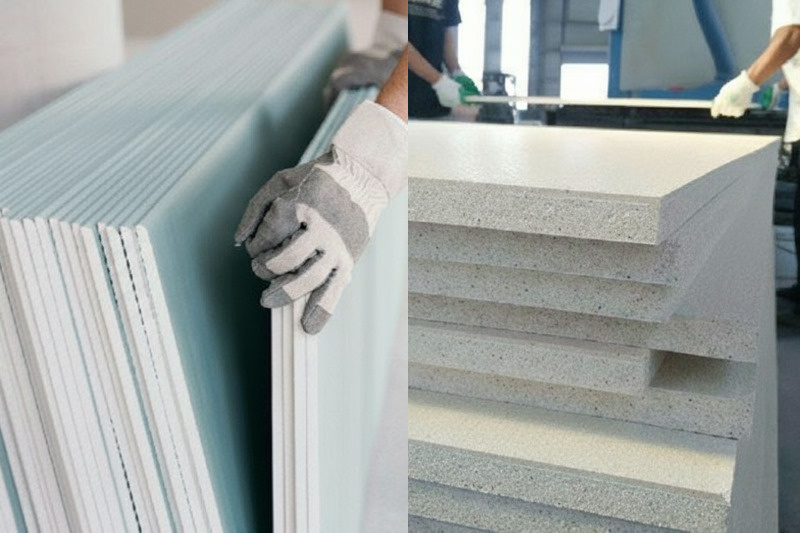 Производители и дилеры чаще всего предлагают декоративные стеновые и потолочные панели на основе гипсокартона (ГКЛ) и стекломагниевого листа (СМЛ). Каждый из этих материалов имеет свои преимущества и недостатки, которые необходимо учитывать в проекте. В этой статье мы постараемся подробно рассмотреть ключевые характеристики гипсокартона и СМЛ листов и поможем вам не ошибиться в выборе подходящего материала для вашего проекта.