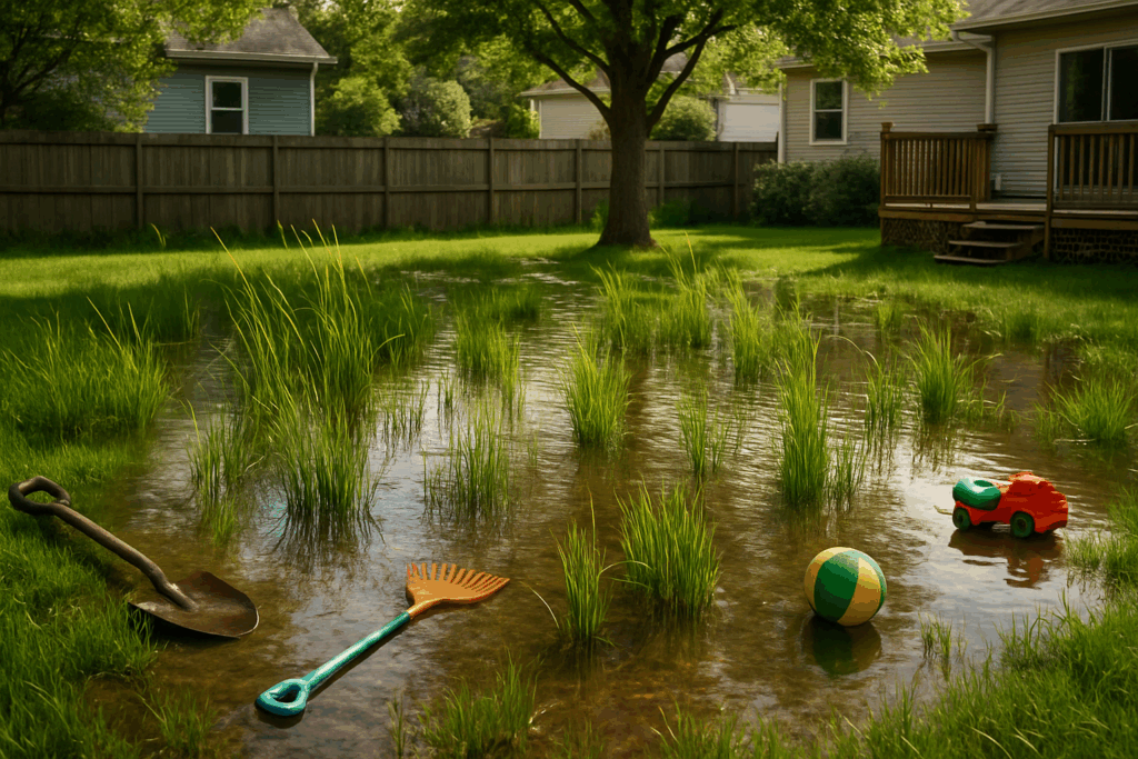    скрытый дренаж газон мифы protrubi