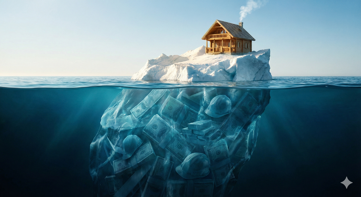 Новый дом рискует стать для вас по-настоящему "золотым" при подписании договора без указания конечной стоимости.