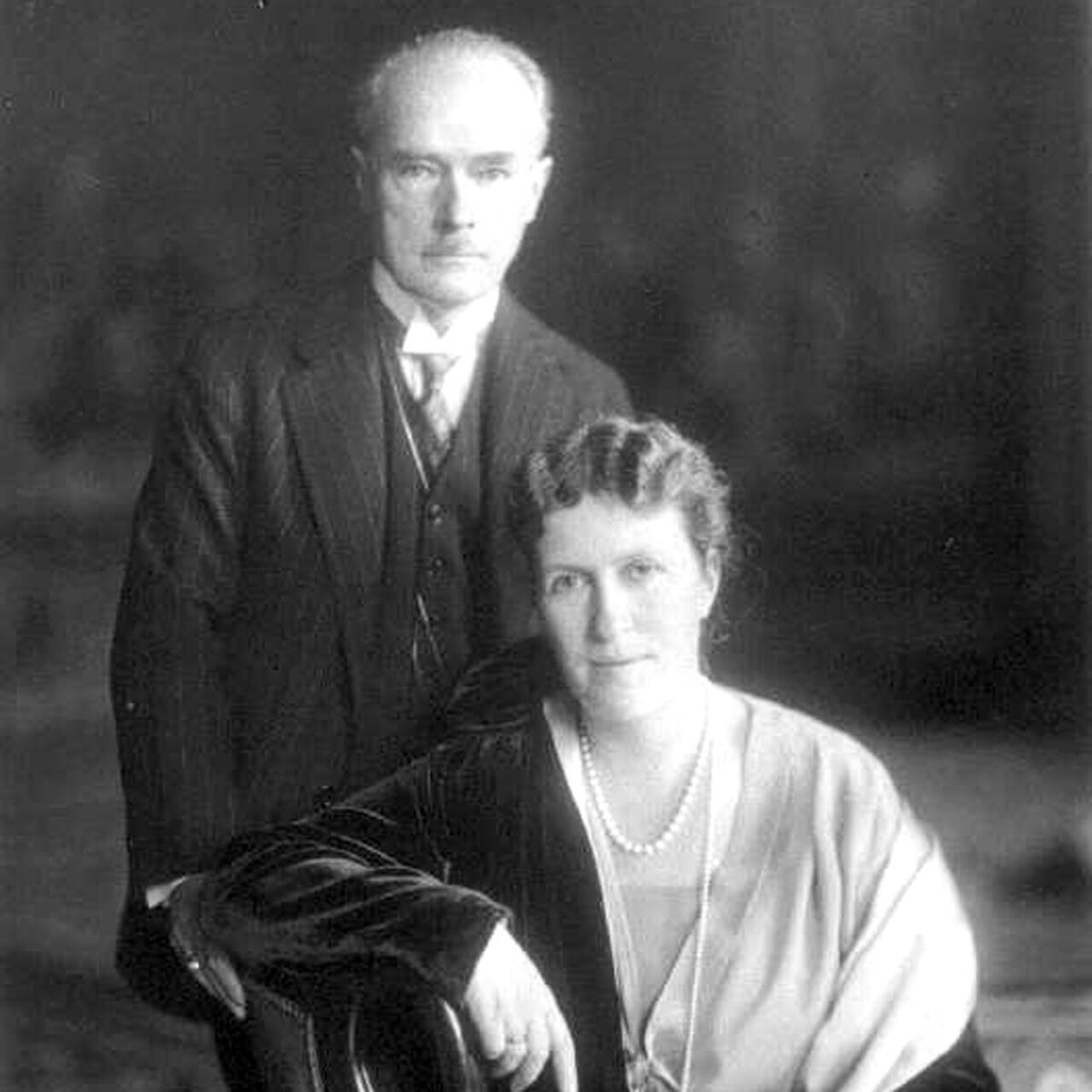 Густав Крупп с женой Бертой, 1927 год © Public domain