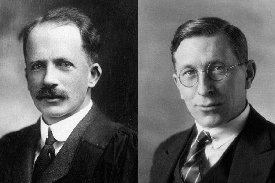 Фредерик Бантинг (справа) и Джон Маклеод (слева).