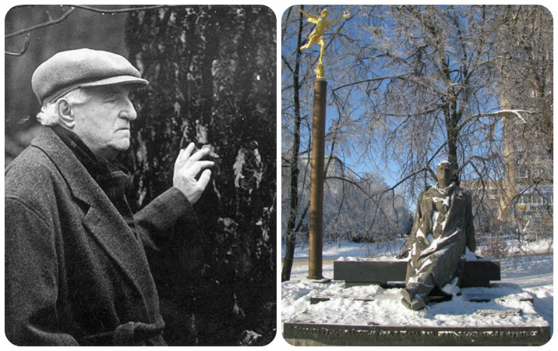 Свиридов Георгий Васильевич (1915-1998) — советский и российский композитор и пианист, Народный артист СССР, представитель «новой фольклорной волны». Памятник Георгию Свиридову в Курске (Скульпторы Николай Петрович Криволапов и Игорь Анатольевич Минин).