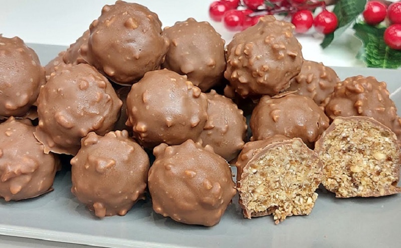 Волшебство шоколадных домашних конфет: сладкое угощение на праздник без муки и сахара