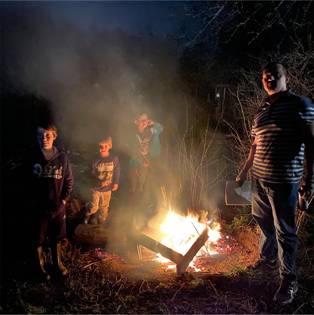 Первый костёр.