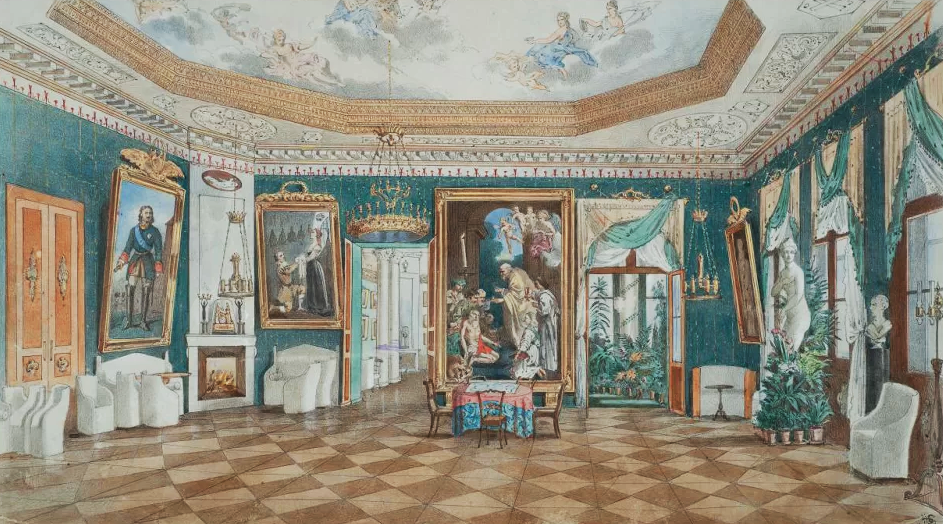 Акварельные интерьеры из собрания Исторического музея
