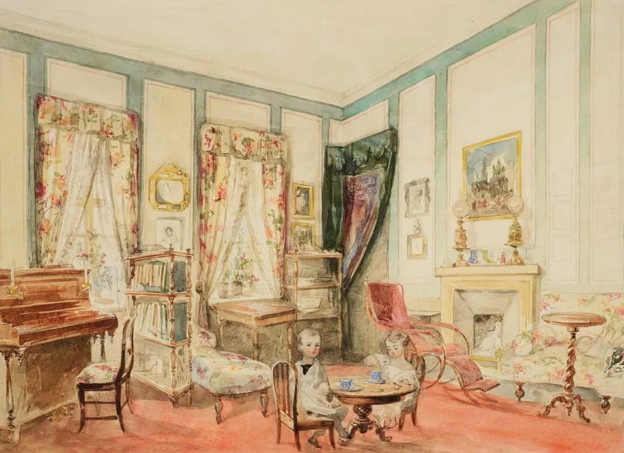 Детская комната в неизвестном особняке. Неизвестный художник. 1860-е гг.