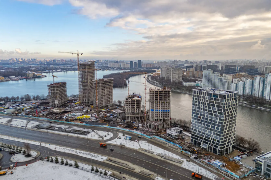     На фото ход строительства ЖК Dream Riva от Regions Development