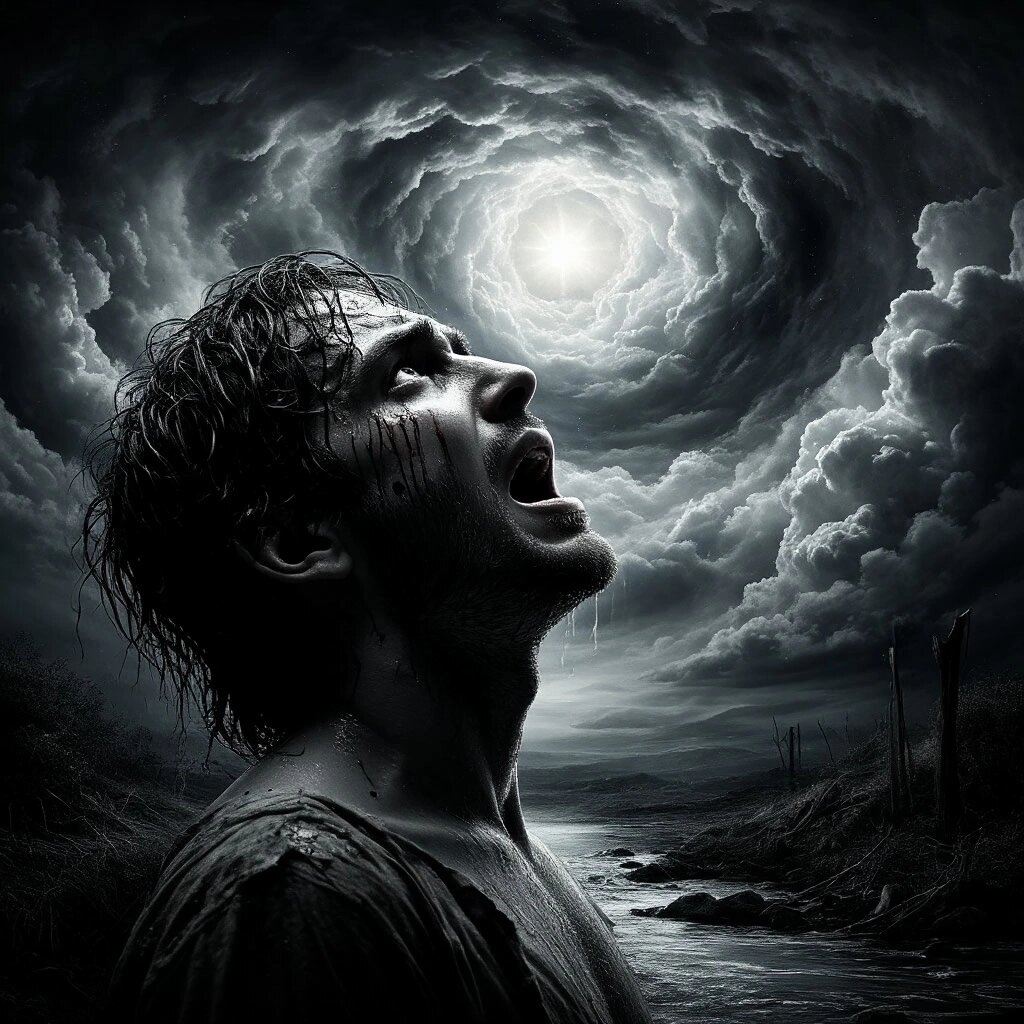 Арт от сообщества ВК "Говорящая с нейросетью"