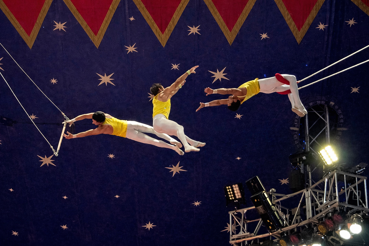 Полет на трапеции, фото отсюда: ch.pinterest.com