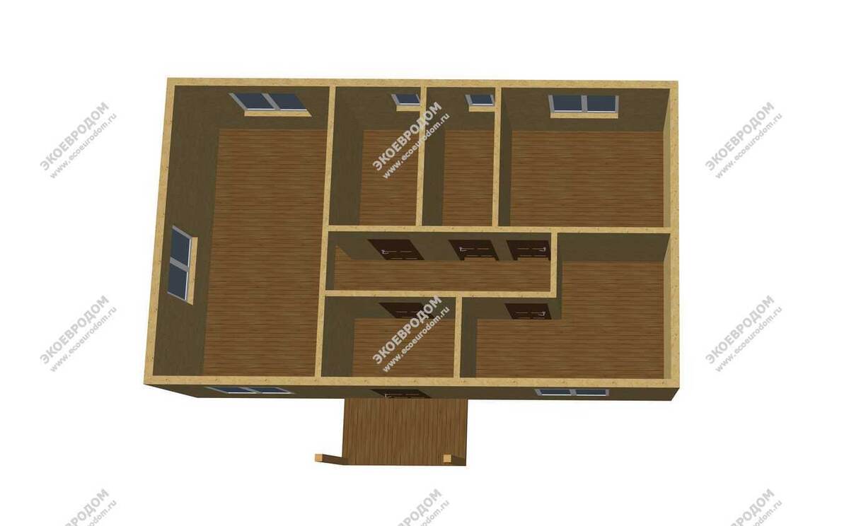 Визуализация планировки дома