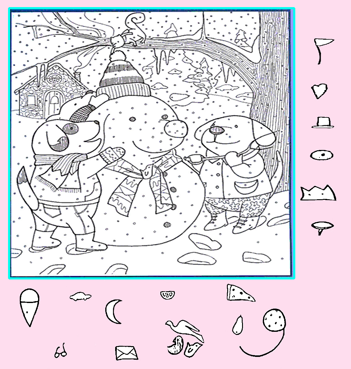 Тест на внимательность: найди флаг, сердце, письмо на картинке. Картинка подготовлена автором