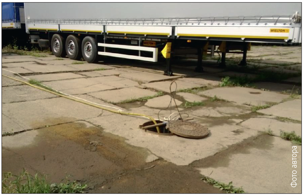 Рис. 1. Открытый люк в зоне массового движения людей

