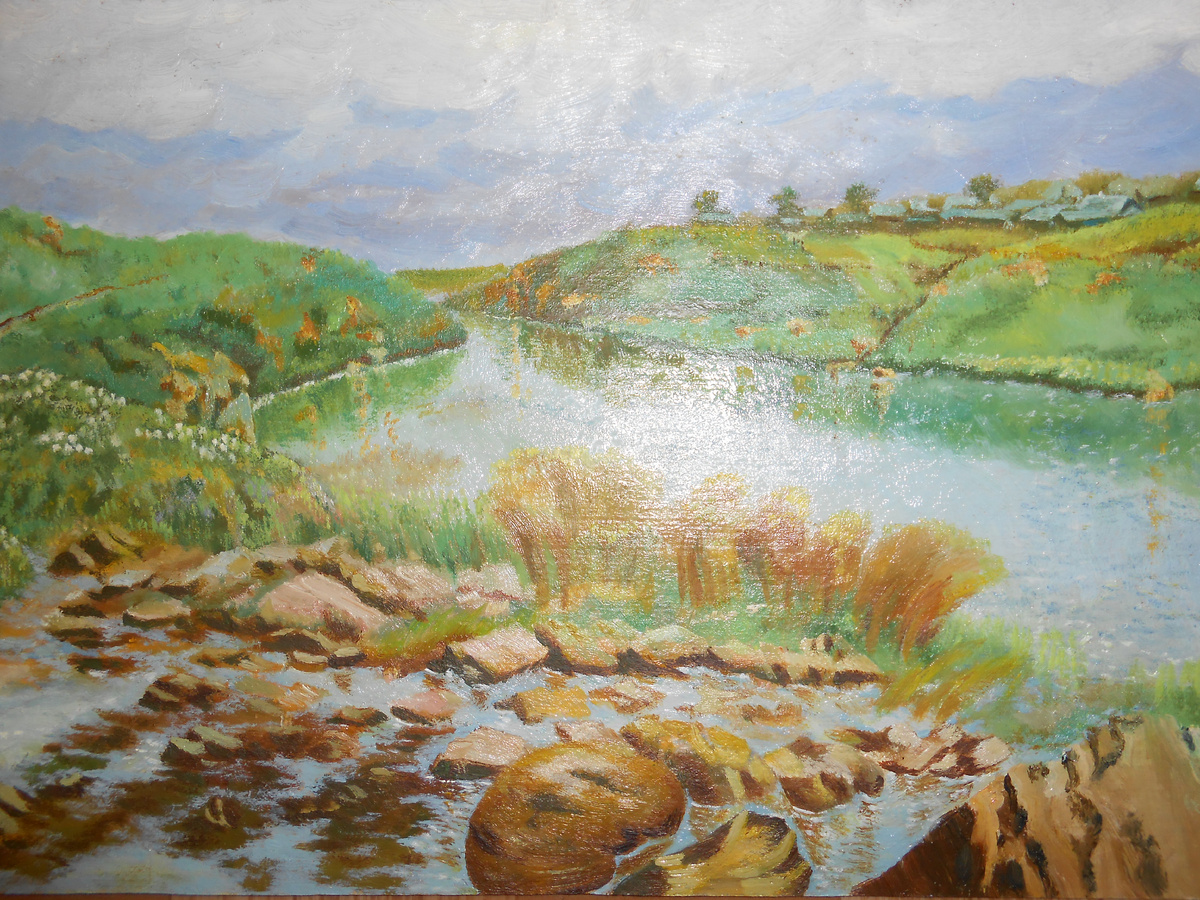 Река Ирбитка у д. Писанец. Лебедкин Валентин Модестович. Фото из фондов Артемовского исторического музея.