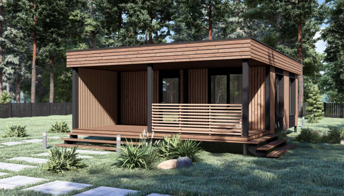 Модульный дом в стиле хайтек. Проект Новый Level 51