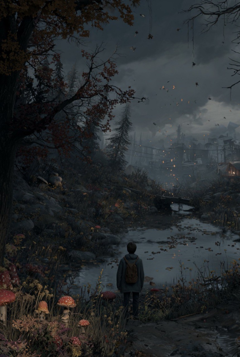 Темный лес, болото и мухоморы...