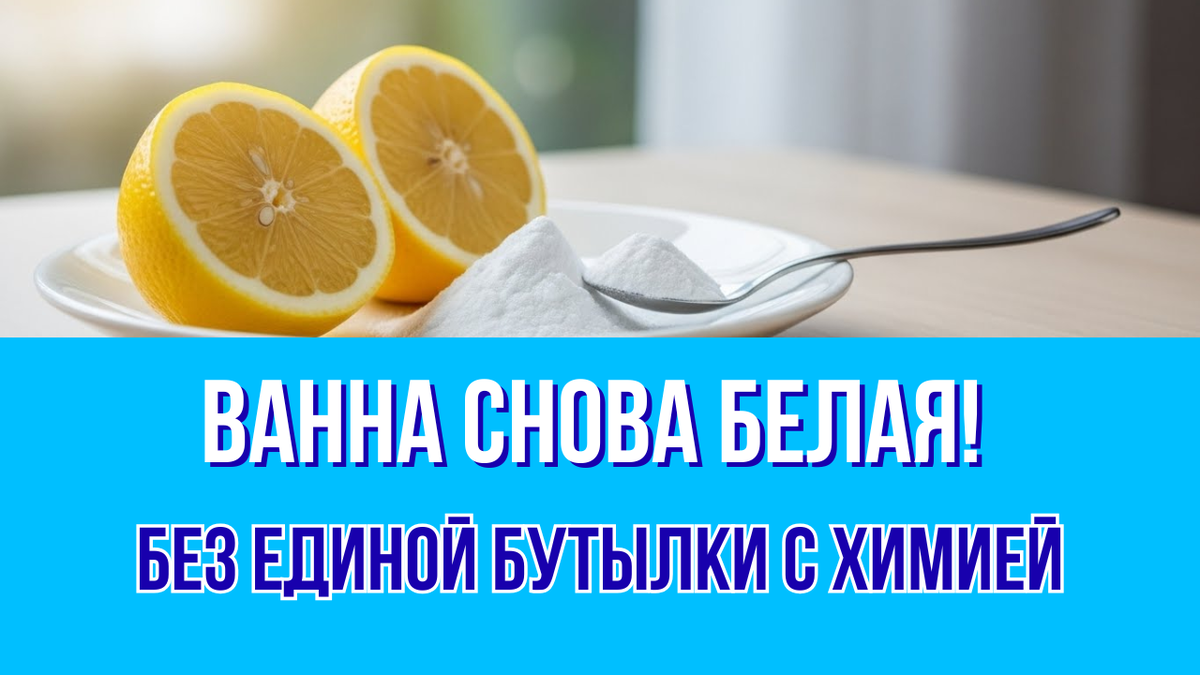 Ванна снова белая! Простые лайфхаки, которые реально работают