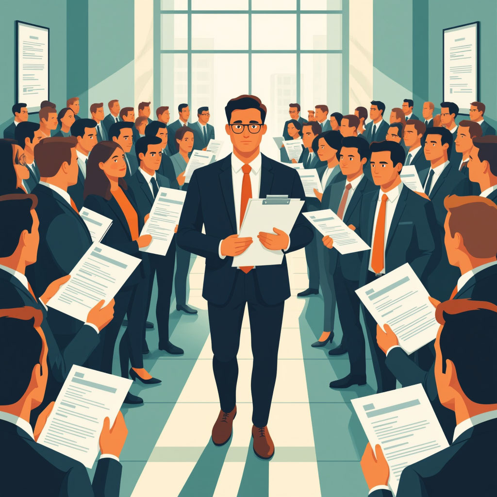 "У нас за воротами очередь таких, как вы, стоит"- иллюстрация сделана нейросетью