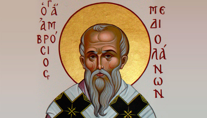 Св. Амвросий Медиоланский. Фото: www.porphyrios.gr