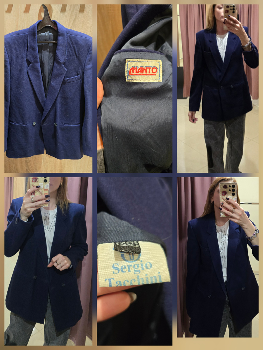 100 % шерсть.  Плотный пиджак чернильного цвета.  Оставила , т.к. есть шанс забрать на максимальной скидке. Таких пиджачных маньяков как я  , мало . И это хорошо.  