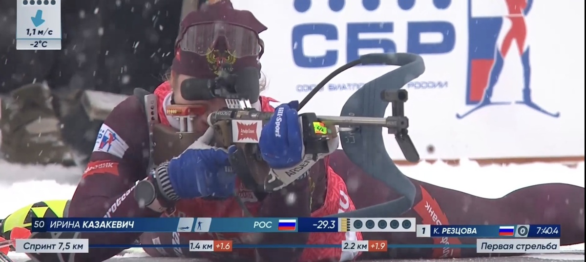 Ирина Казакевич - лучшая после 1 стрельбы