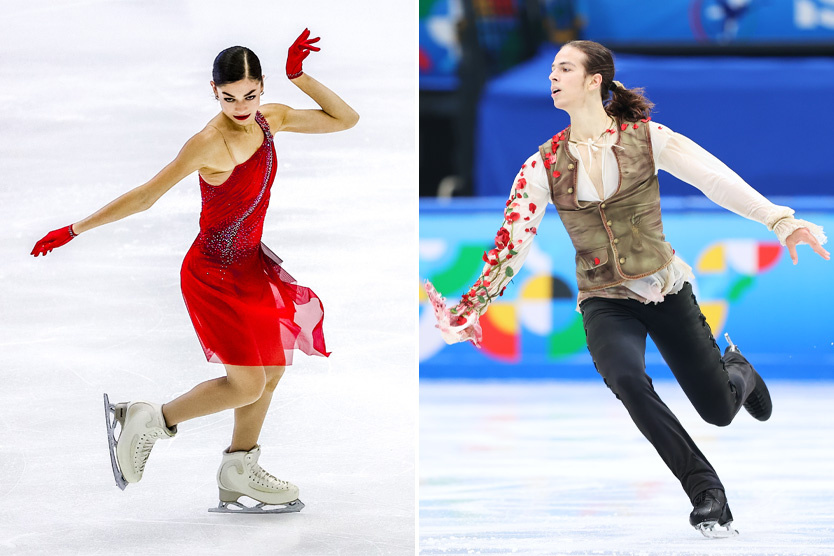    Аделия Петросян и Петр Гуменник    
Фото: Егор Алеев / ТАСС; VCG / TASS