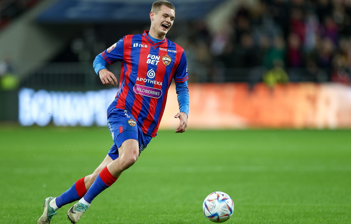    Защитник ЦСКА Илья Агапов  Александр Щербак/ТАСС