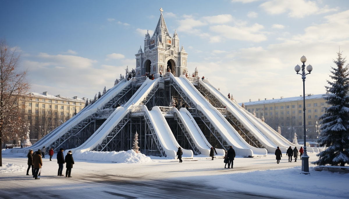 На главной площади Тольятти появится традиционный зимний развлекательный объект