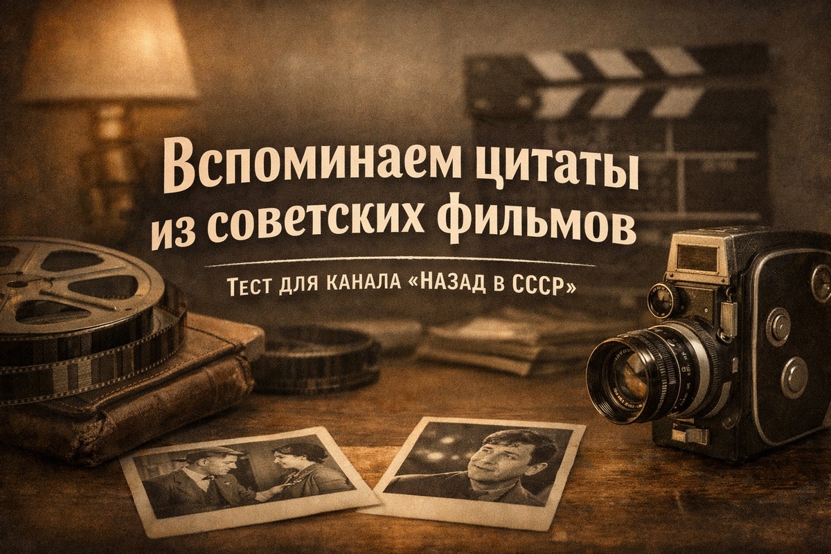 фотоколлаж для теста - Вспоминаем цитаты из советских фильмов