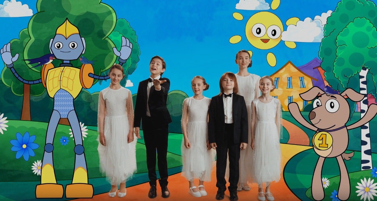 Кадр из клипа "Милая Россия", Главные детские песни