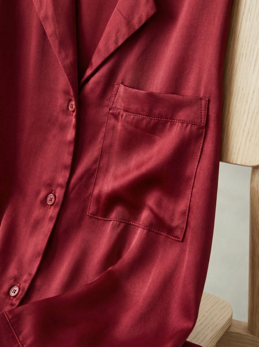 ИИ съёмка пижамы, крупный план.