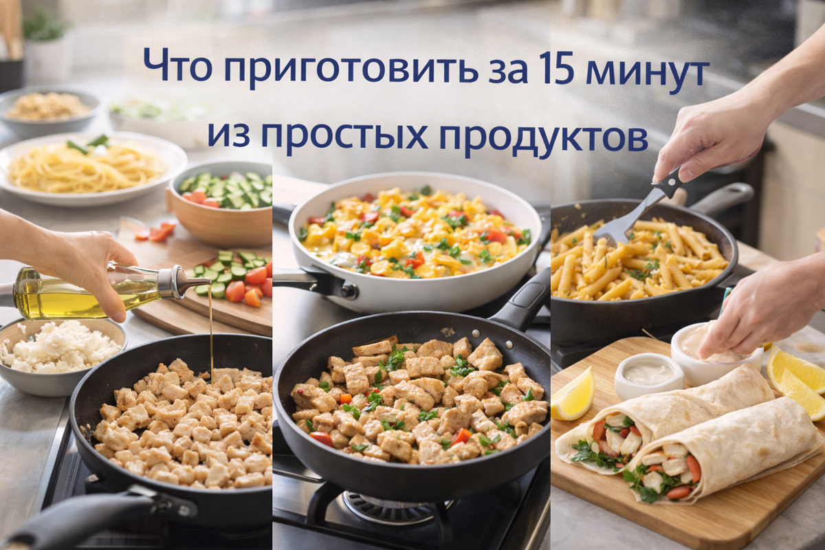 Что приготовить за 15 минут