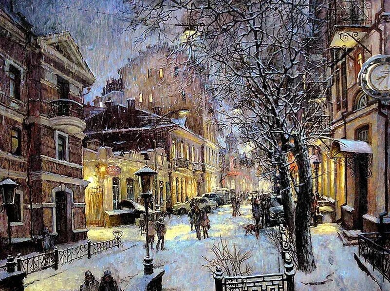 Уютный декабрьский вечер, напоминающий о детстве...