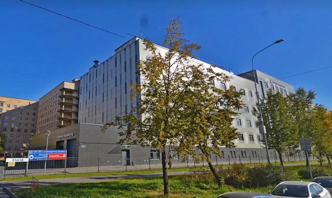    Региональный сосудистый центр при Александровской больнице. Фото: скриншот сервиса «Яндекс Панорамы»