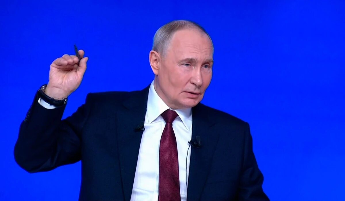    Скриншот прямого эфира программы «Итоги года с Владимиром Путиным»