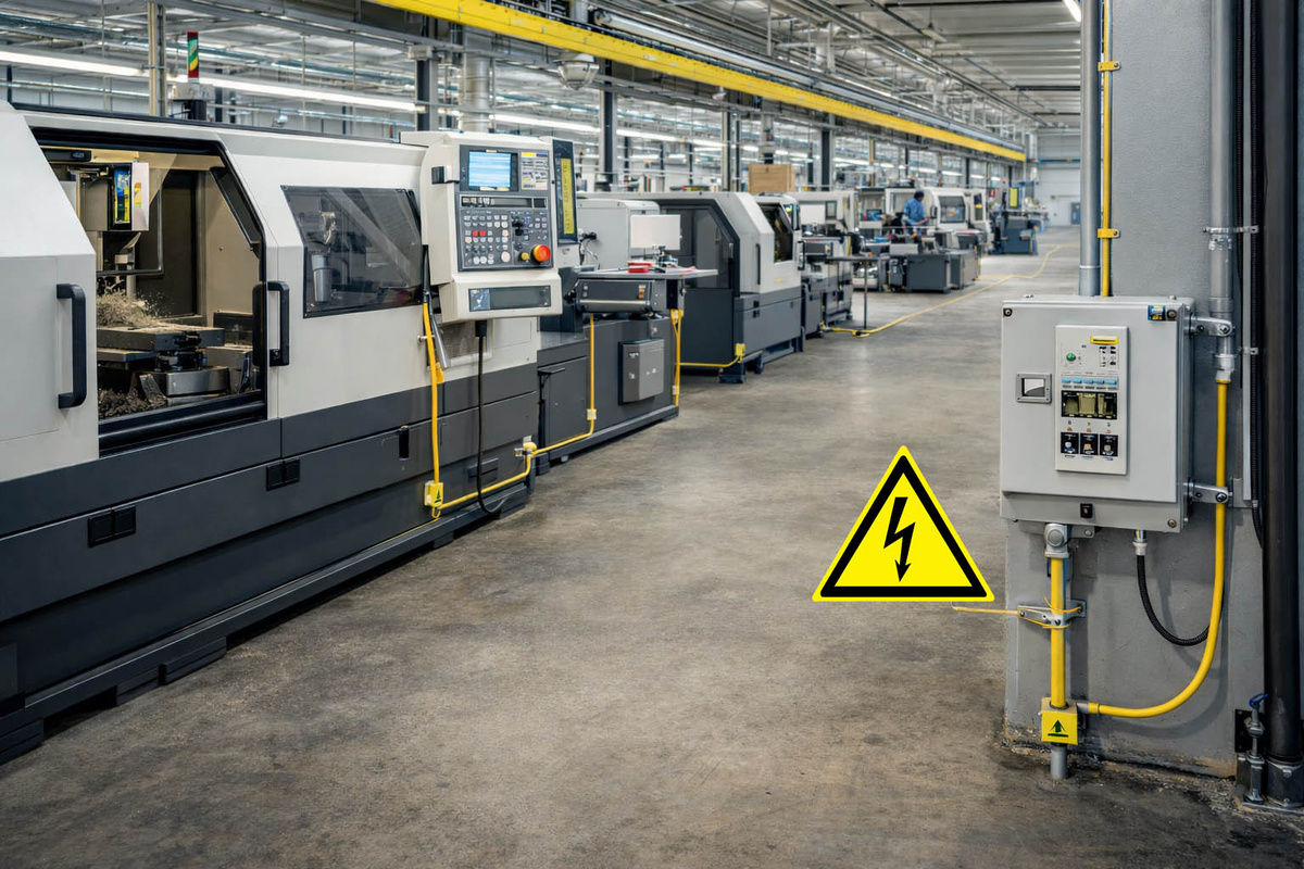 Фото: заземление на предприятии