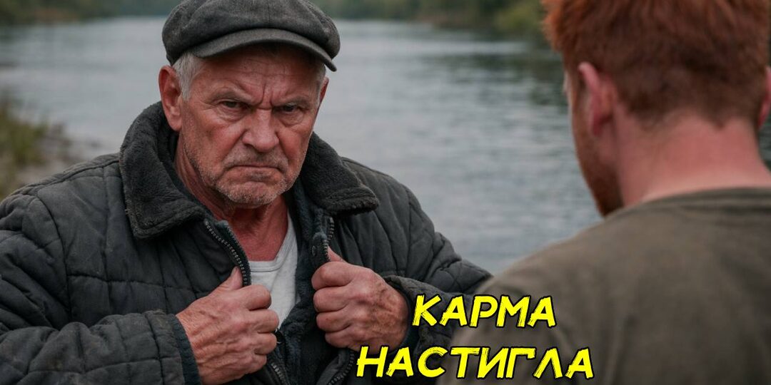 Нетрезвые хамы на реке издевались над пожилым рыбаком, но когда он снял бушлат пятеро онемели