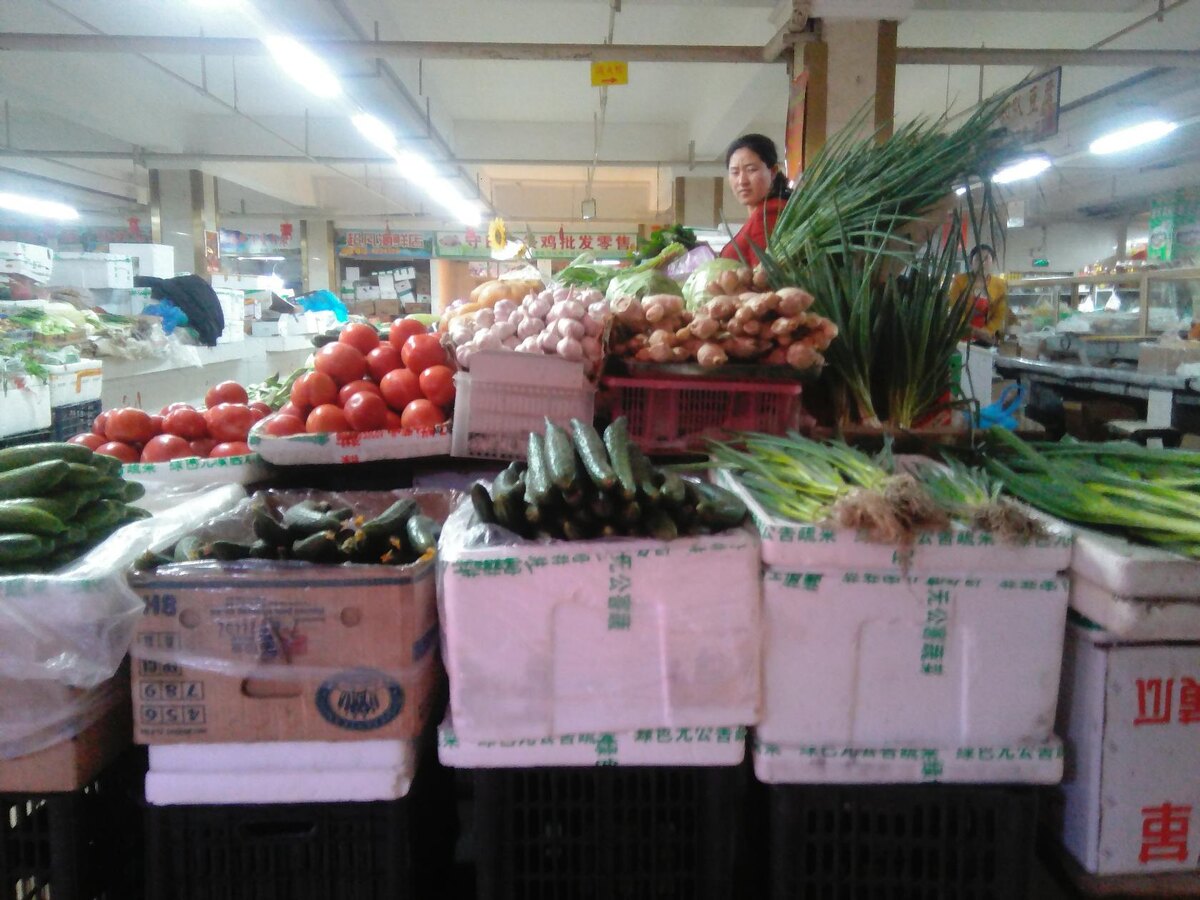 Рынок в Маньчжурии.