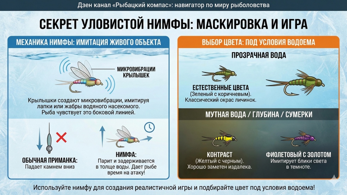 Нимфа маскировка под насекомое