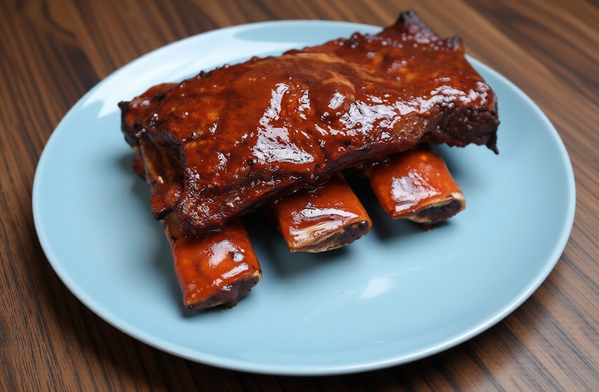 Говяжьи ребра барбекю конфи из сувид