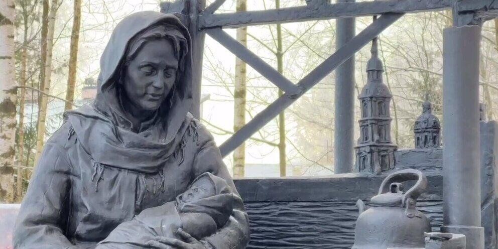 «Ленинградская мадонна» на Румболовской горе во Всеволожске. (фрагмент)