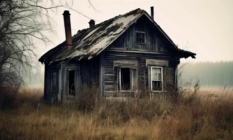 Сколько таких брошенных домов ...