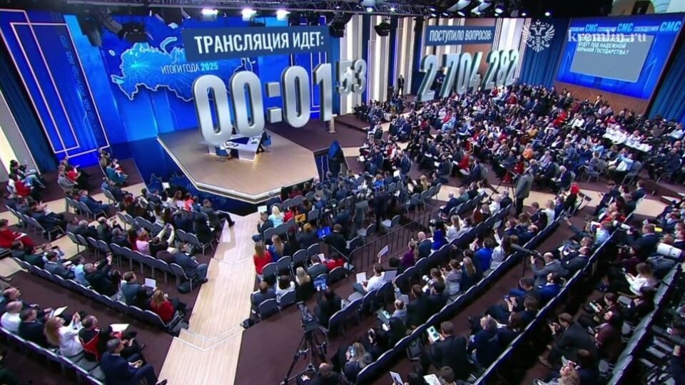    Владимир Путин. Итоги 2025 года. Источник: kremlin.ru