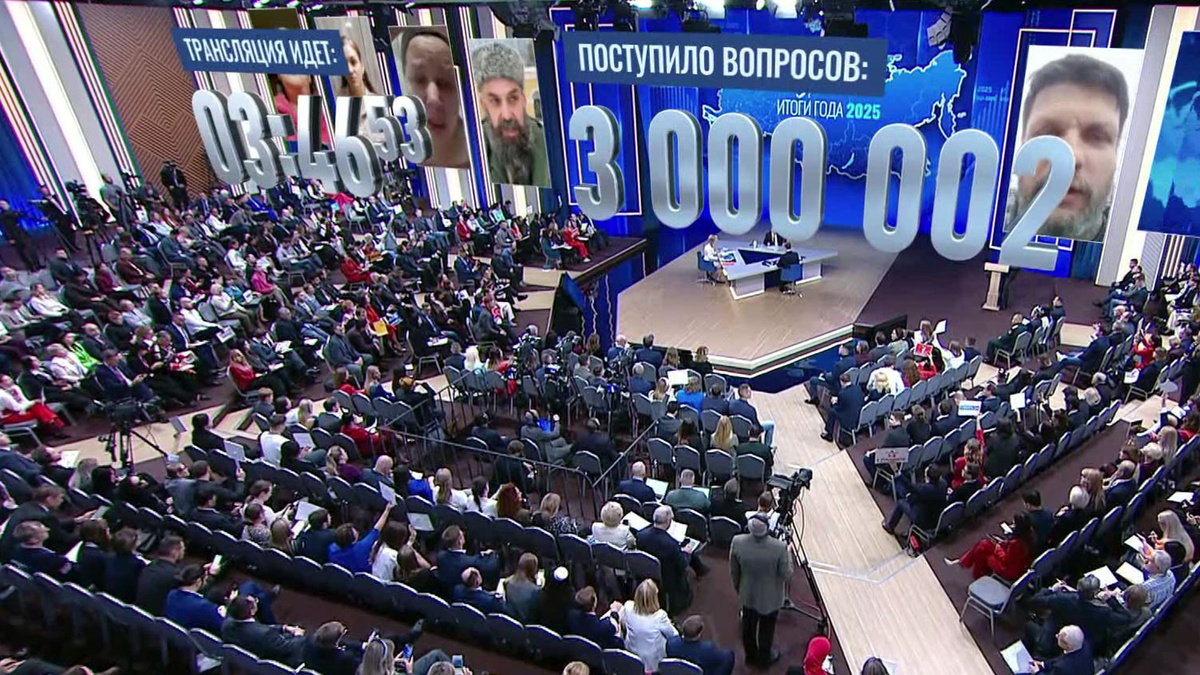    Число обращений на "Прямую линию" с Путиным превысило 3 миллиона