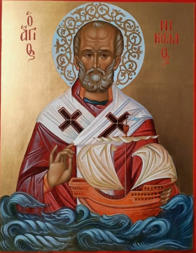 Николай Чудотворец, небесный покровитель мореплавателей. Из свободного источника.