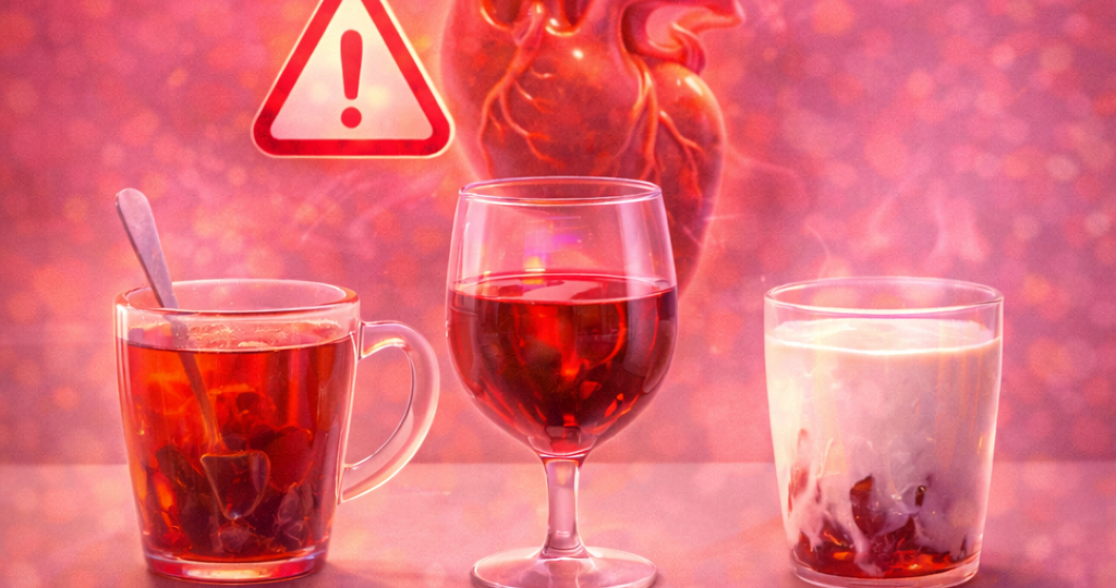 Три самых опасных напитка на ночь — густеет кровь и поднимается сахар