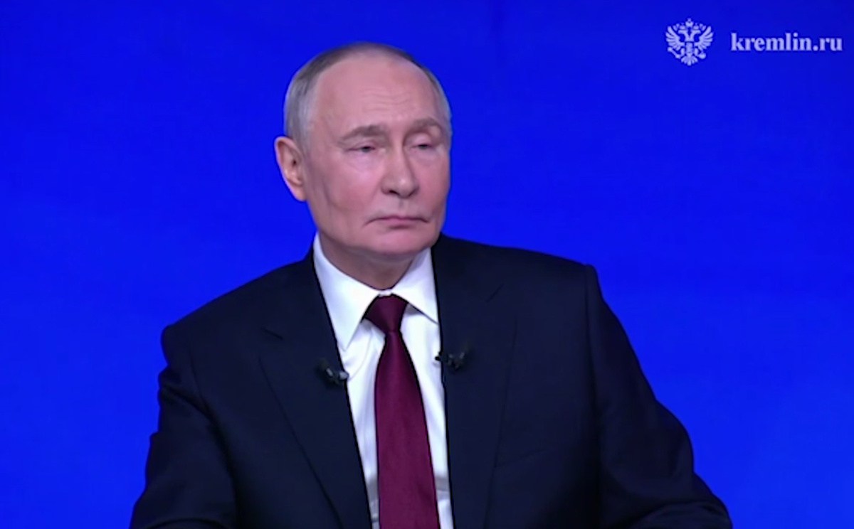 Стоп-кадр видео трансляции «Прямой линии»