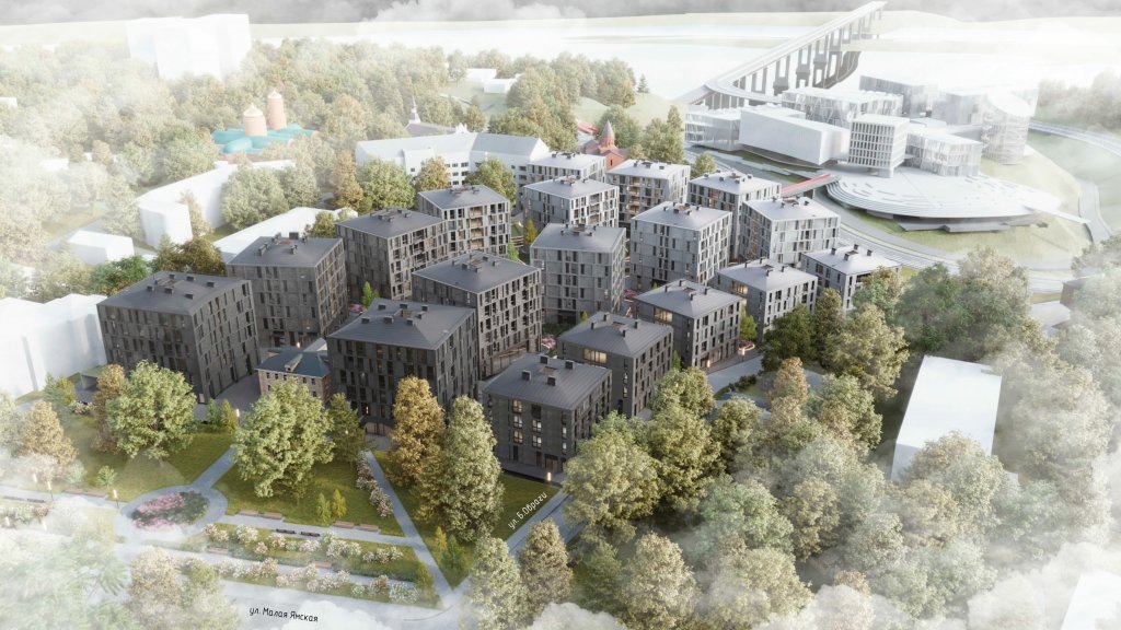 вот так коливинг выглядел на плане