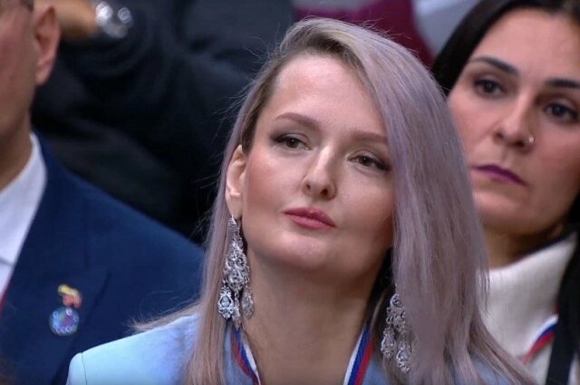    Журналистка из Якутска задала вопрос президенту. Фото: Итоги года с Владимиром Путиным