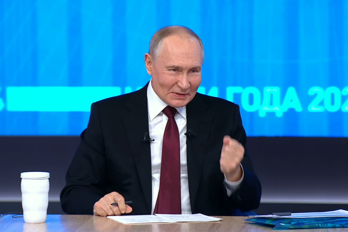    Фото: скриншот с прямой трансляции с президентом РФ "Итоги года 2024"