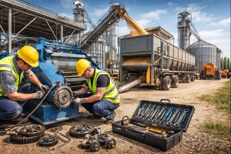 Руководства по эксплуатации и обслуживанию ТО зерноочистителей, элеваторных линий и конвейерного оборудования: частые неисправности и решени